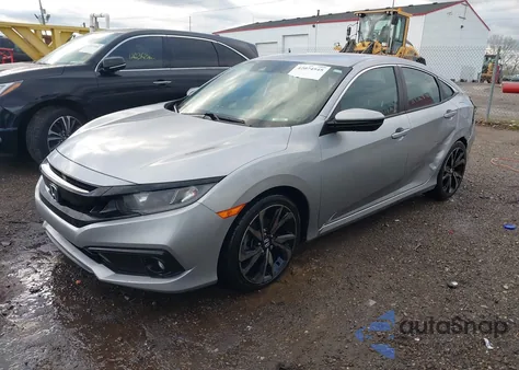 2019 Honda Civic Sport from USA, damaged, VIN 2HGFC2F81KH532366